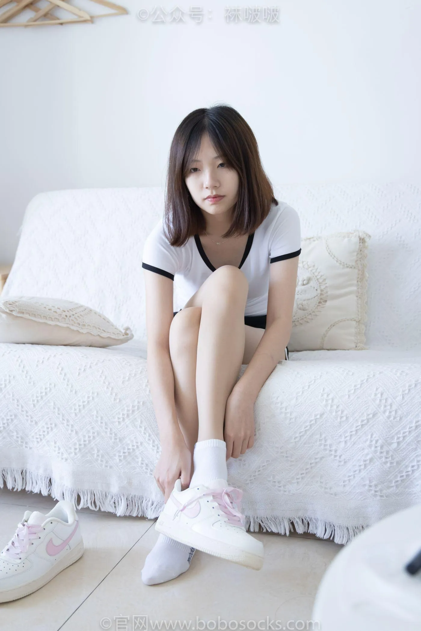[BoBoSocks袜啵啵]NO.026 小甜豆-体操服、空军一号、白棉袜、肉丝 [149P]插图7